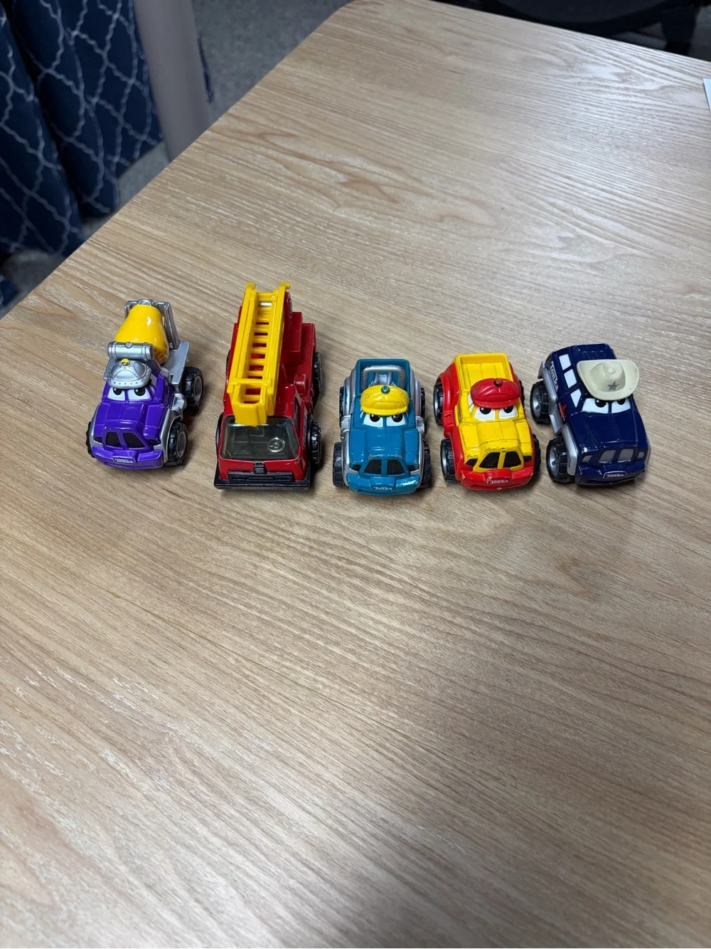 Tonka plastic fire truck and Lil chuck and friends